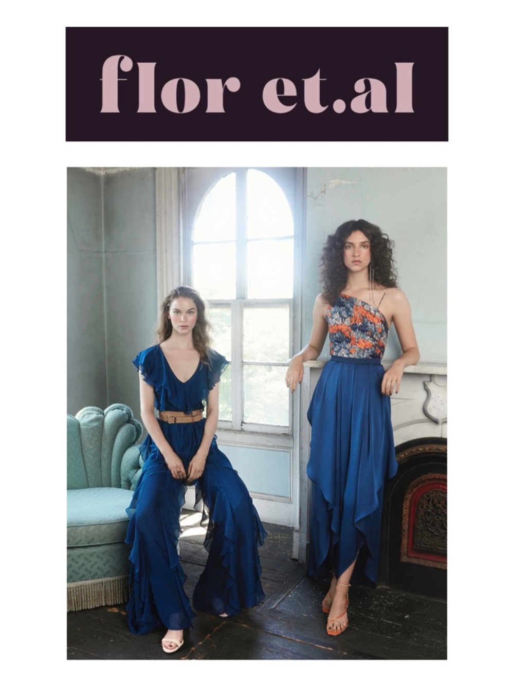 FLOR ET. AL Silk Chiffon Tulum Jumpsuit